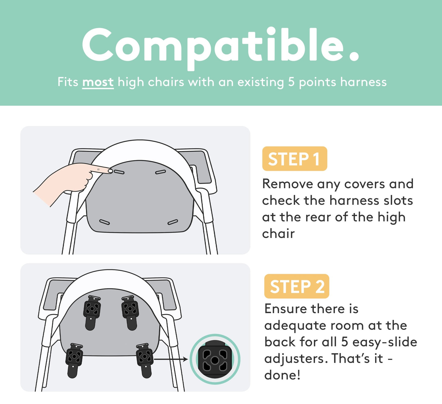 5 Point Roka Harness | Grey